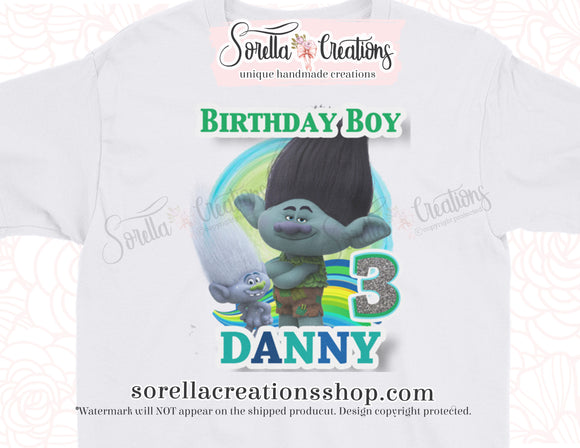 Trolls Boy Birthday Shirt