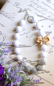 White and Gold Necklace