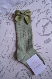 Olive Green Knitted Socks