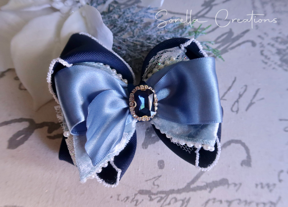 Icy Blue Boutique Hairbow