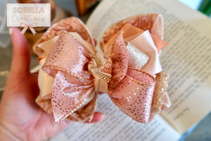 Rose Gold Sunset Hairbow