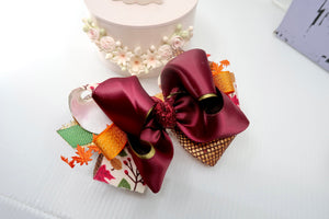 Falling Leaves Boutique Hairbow-Small