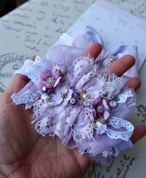 Lilac Floral Newborn/Toddler Headband
