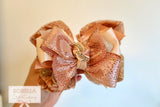 Rose Gold Sunset Hairbow