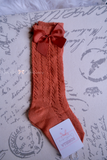 Rust Copper Knitted Socks